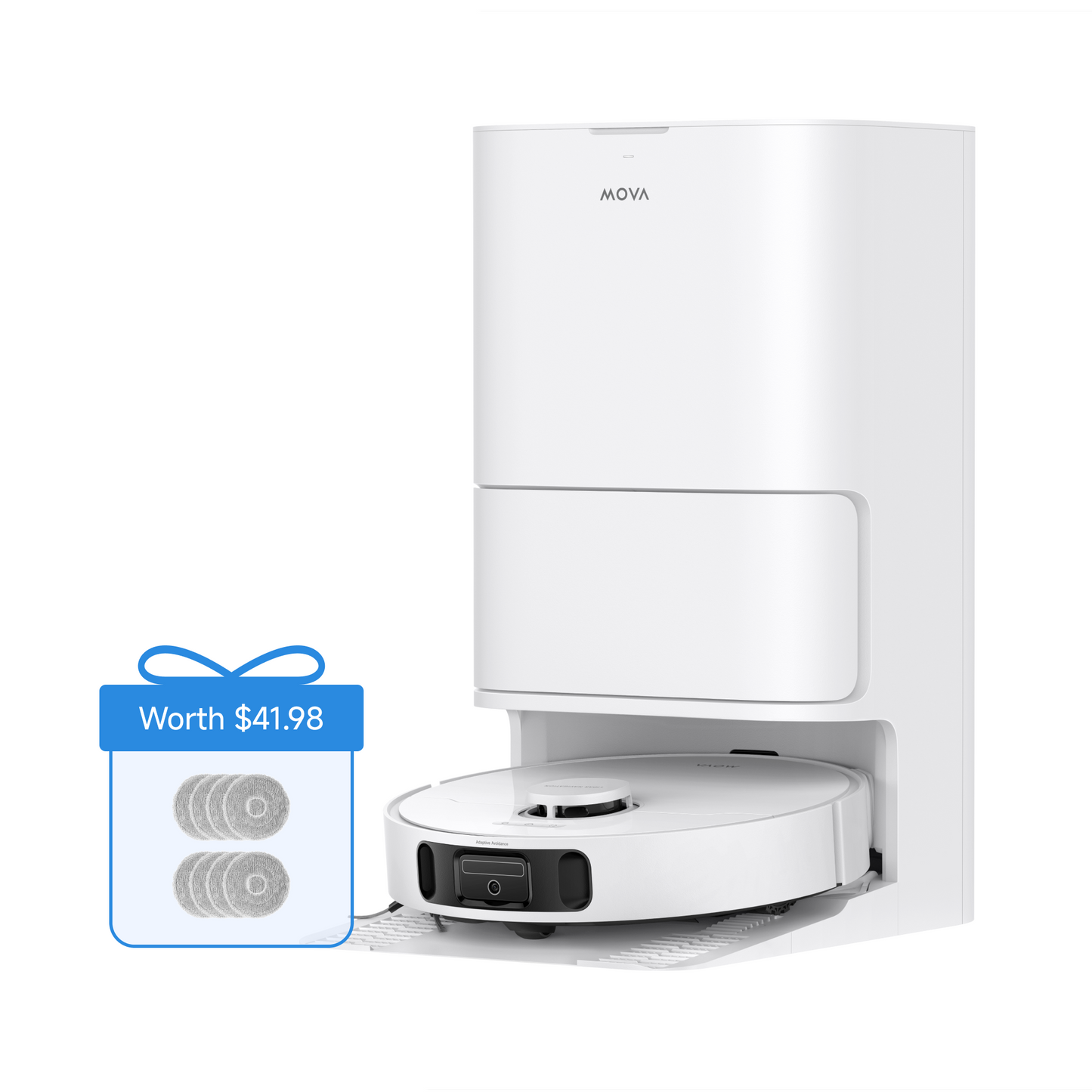 【Live Only】MOVA E40 Robot Vacuum & Mop Pad Bundle (5 Items)