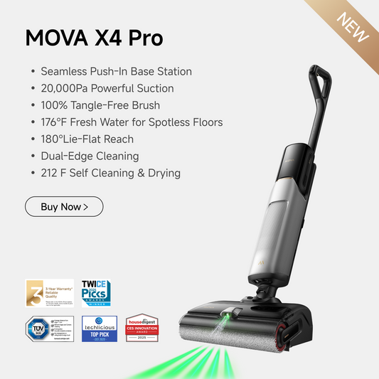 MOVA X4 Pro Aspirateur Laveur