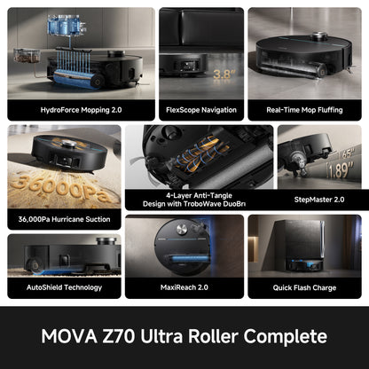 MOVA Z70 Ultra Roller Complete Robot Vacuum