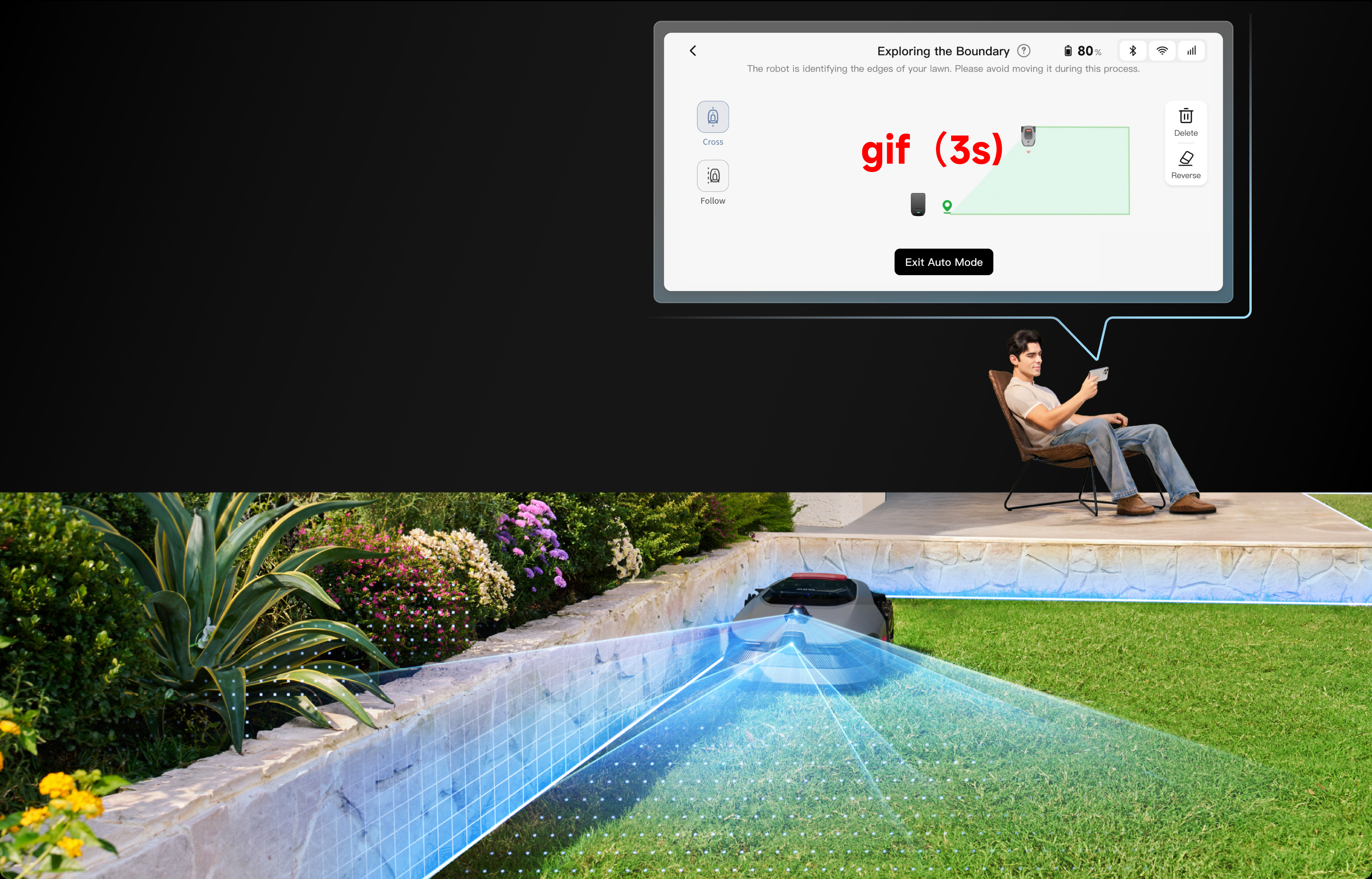 Switch On. Map Ready. <br>Mow Anywhere