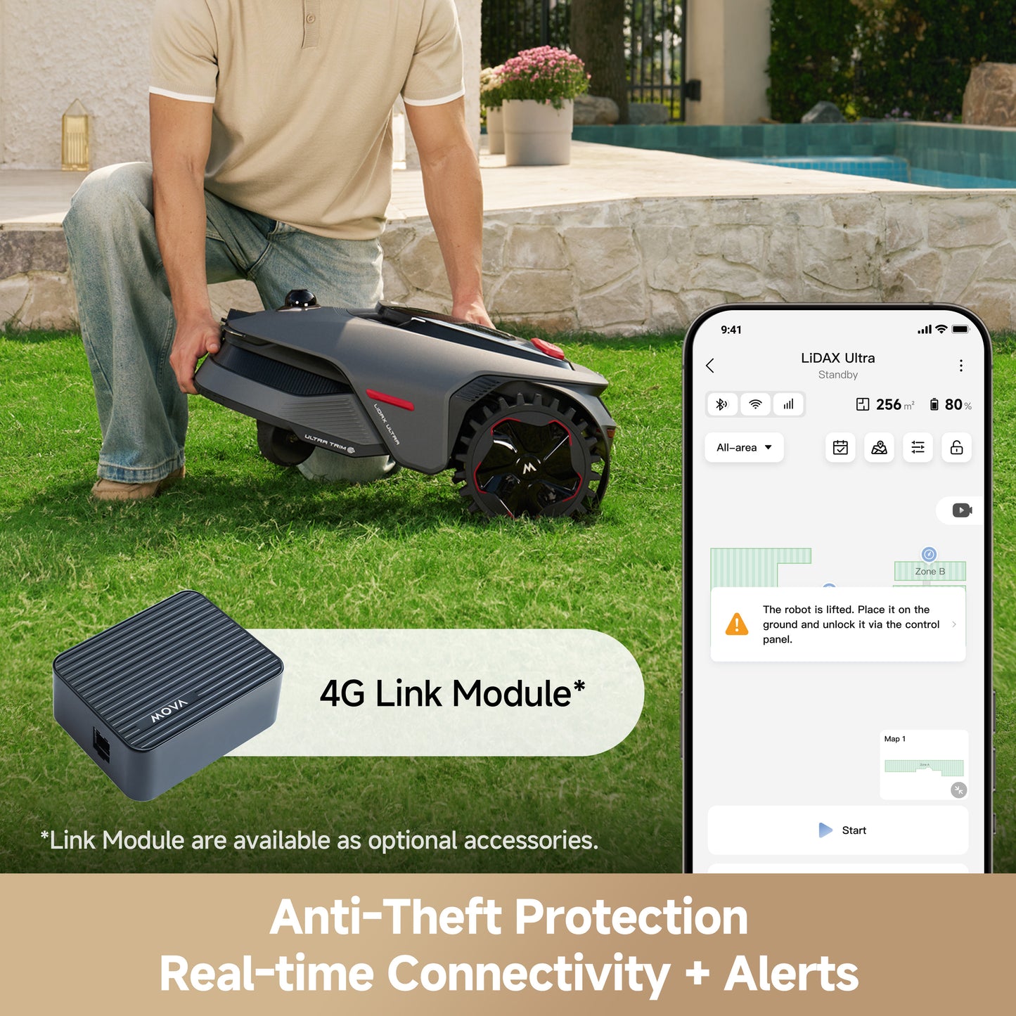 MOVA LiDAX Ultra 1000 Lawn Mower | 0.25 acre