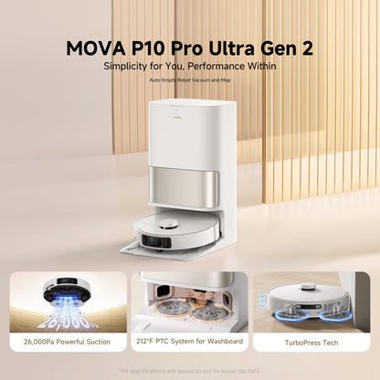 MOVA P10 Pro Ultra Gen2 Robot Vacuum