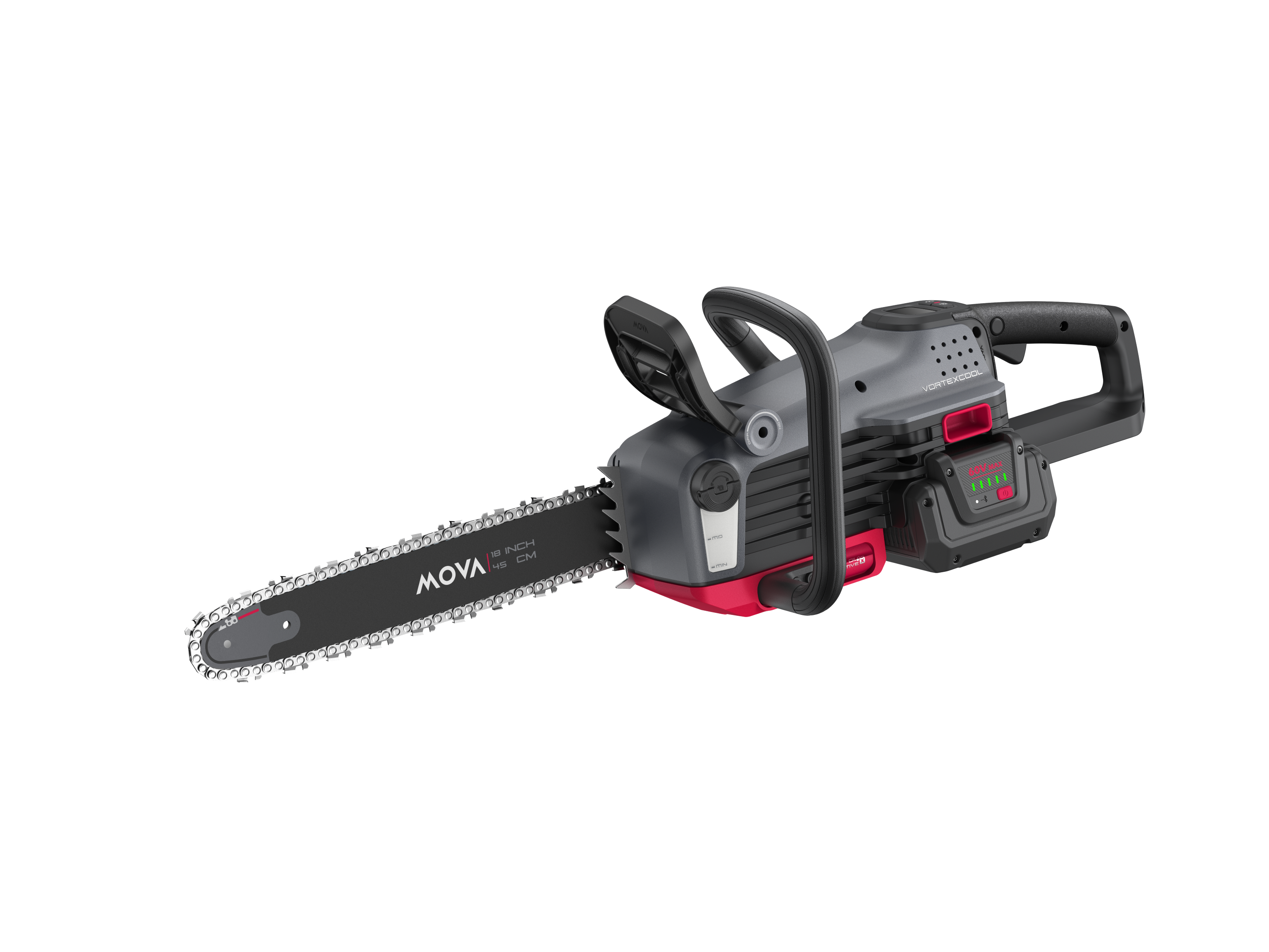 MOVA 60V 18" OilPulse™ Brushless Chainsaw - Kit(1*5A Battery & 1*430W Charger Included)