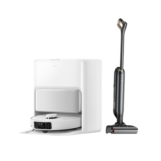 MOVA P50 Pro Ultra Robot Vacuum White + MOVA M10 Wet and Dry Vacuum LIVE ONLY