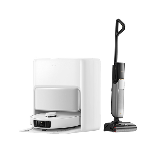 MOVA P50 Pro Ultra Robot Vacuum White + MOVA X4 Pro Wet and Dry Vacuum LIVE ONLY