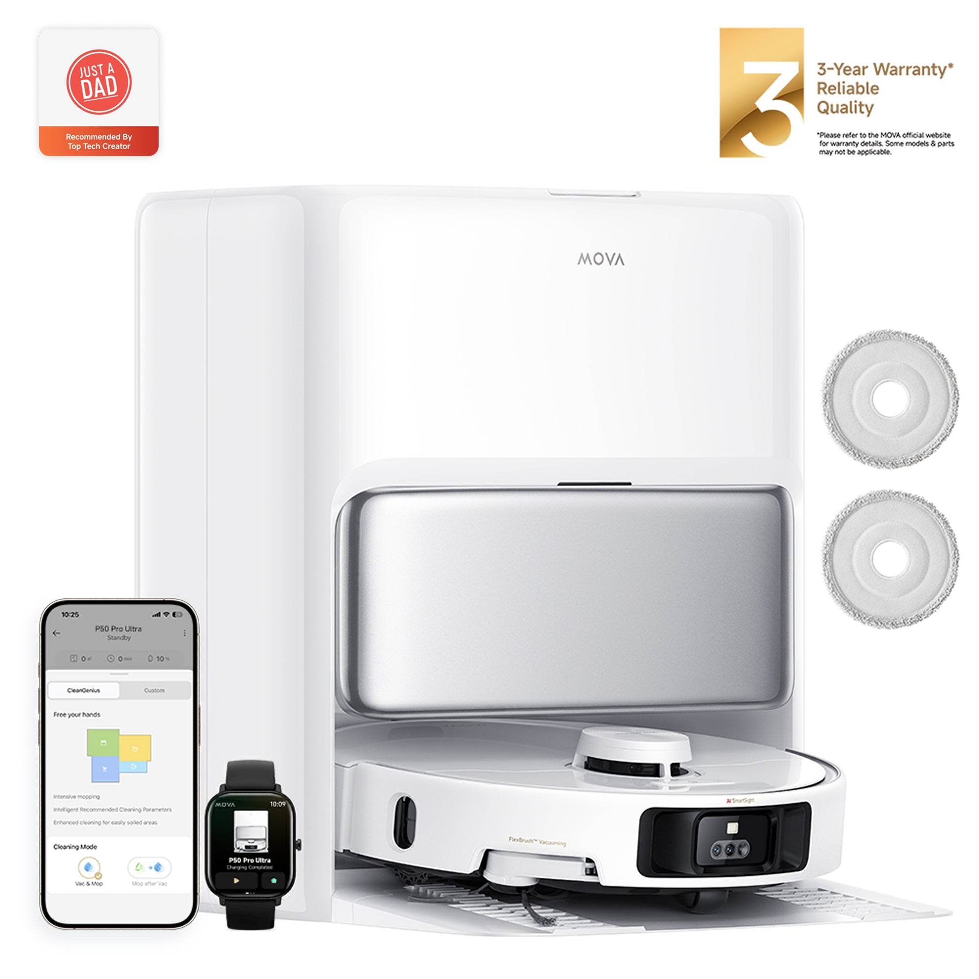 MOVA P50 Pro Ultra – Aspirateur Robot Intelligent | MOVA CA