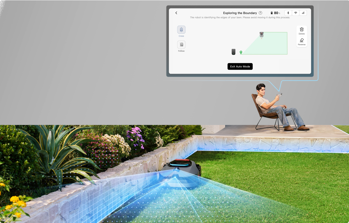 Switch On. <br>Map Ready. <br>Mow Anywhere