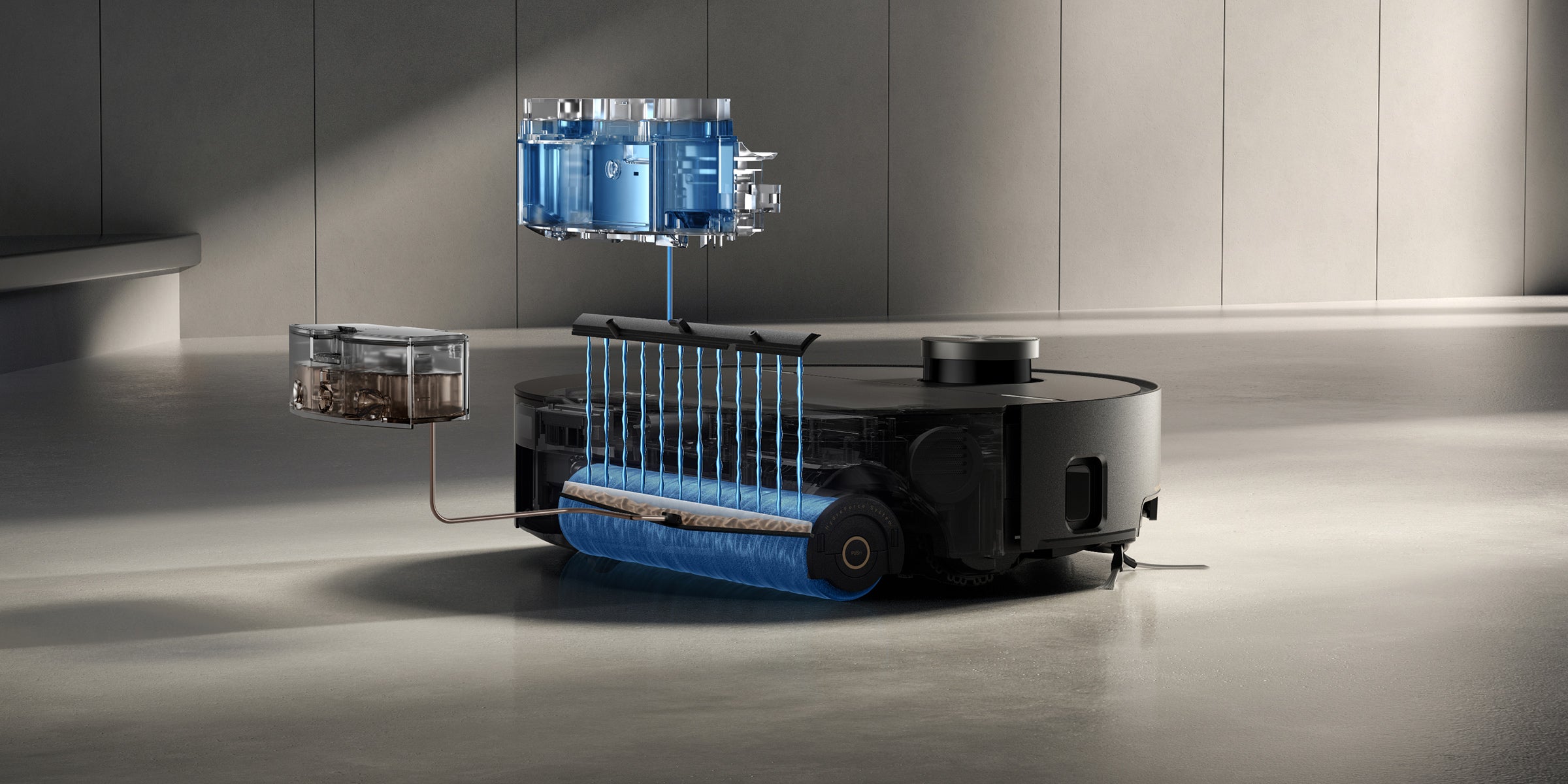 MOVA Z70 Ultra Roller Complete Robot Vacuum High-Pressure Running Water. Pure in Every Pass.