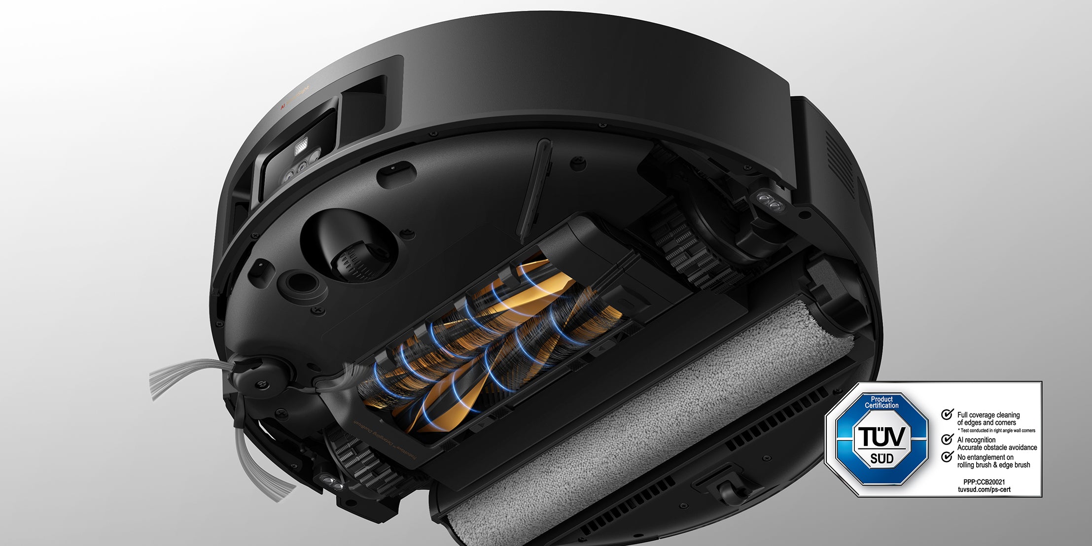MOVA Z70 Ultra Roller Complete Robot Vacuum Smooth Flow. Continuous Cleaning.